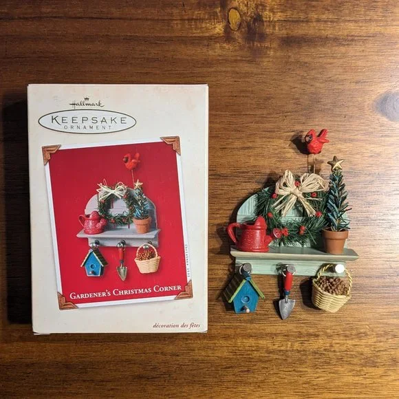 Hallmark Keepsake Ornament "Gardener's Christmas Corner" 2002, New in Box - Picture 2 of 7